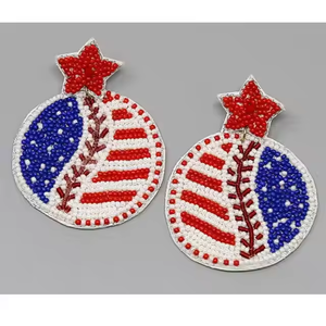 2025 haute couture en gros fait à la main au crochet perle de rocaille mode Multi couleur boucles d'oreilles bijoux artificiels pour femmes boucles d'oreilles - Product Image 5