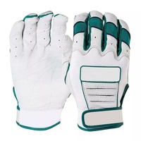 Guantes de Bateo de Béisbol/Sóftbol de Cuero con Logotipo Personalizado Profesional de Alta Calidad para Lanzador, Diseño Transpirable para Mano Derecha