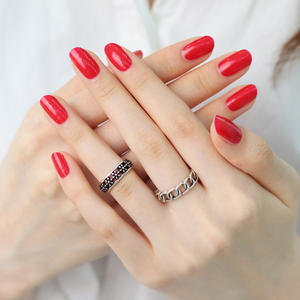 ShineB – bandes d'ongles en Gel #45567, rouge véritable, meilleures ventes, enveloppes d'ongles et autocollants de Salon faciles à Glam de haute qualité, fabriqués en corée - Product Image 6