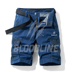 Pantalones Cortos Cargo de Camuflaje para Hombre BLOODLINE, Cintura Media, Transpirables, Estilo Ropa de Trabajo, con Bolsillos - Product Image 5