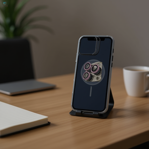 Funda de protección completa DAM Brillant con soporte, airbag de doble material para IP16 Pro Max LENS - Product Image 2