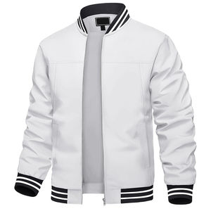 Chaqueta Universitaria Personalizada de Primera Calidad para Hombre, Bordada, con Cuello Alto, Logotipo Frontal, Elegante, Duradera e Impermeable - Product Image 5