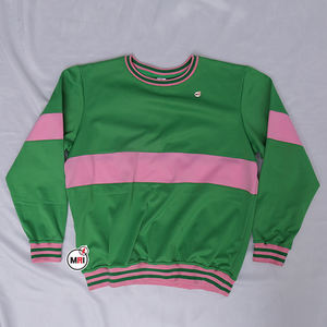 2023 dernière conception vert rose Polyester tissu brodé sublimé personnalisé Streetwear hommes femmes casual unisexe sweat - Product Image 5