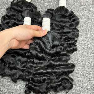 2025 été cheveux chauds en vrac birman bouclés Bundle Remy Extensions de cheveux 100% vierge traitée perruque Vietnam cheveux crus Machine Double - Product Image 1