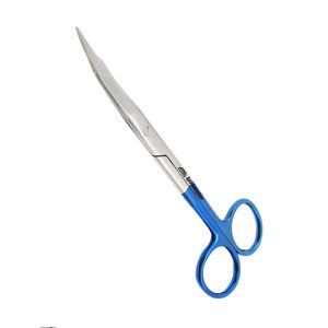 Tijeras de Disección Quirúrgica Goldman Fox de 5 Pulgadas, Curvas, de Carburo de Tungsteno, con Mango de Plasma Azul, de Alta Calidad - Product Image 5