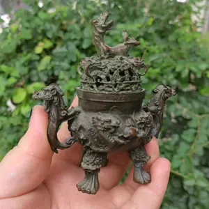 Brûleur d'encens en laiton rustique pour la maison et le bureau, décoration religieuse avec forme et taille personnalisées - Product Image 2