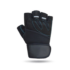 Top Choice Half-Finger Gym <b>Fitness</b> <b>Gloves</b> with Custom Logo Made From Pakistan Industrial Leather for Bodybuilding Sports - Product Image 3