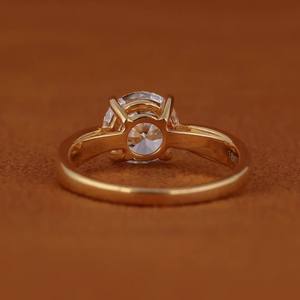 Bagues de fiançailles personnalisées en argent 925, haute joaillerie, avec double nœud, taille ronde brillante, moissanite de laboratoire, pierre solide - Product Image 3