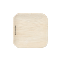 Assiettes jetables en Areca pour achat en gros – Vaisselle naturelle, durable et biodégradable (carrées de 9 pouces) – Écologiques
