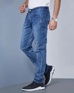 กางเกงยีนส์แฟชั่นสำหรับผู้ชายไซส์พิเศษทันสมัยมีแบรนด์ทันสมัยกางเกงผ้ายีนส์ทรงพอดีตัวผ้ายีนส์ - Product Image 5