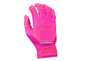 ถุงมือตีเบสบอลสีชมพูหนังคุณภาพพรีเมี่ยมออกแบบได้ตามที่ต้องการถุงมือนวมฝ่ามือขวาระบายอากาศได้มีห่วงคล้องข้อมือทนทาน - Product Image 4