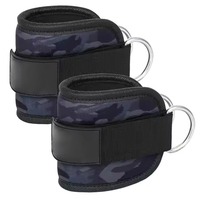 Sangle de cheville rembourrée en néoprène personnalisée pour machine à câble, réglable, pour entraînement de fitness des jambes et des fessiers (kickback)