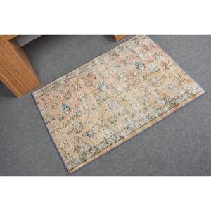 Alfombra turca Vintage, Beige, azul, 2,4X3,2 pies, clásica, área grande, respaldo de látex de lana, Patchwork Rectangular para pasillo, habitación, alfombra - Product Image 2