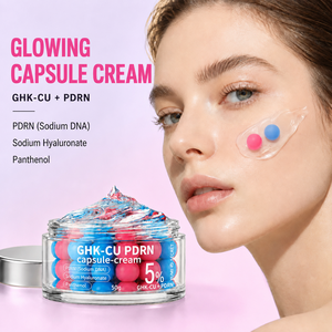 <span class=keywords><strong>Crème</strong></span> Visage Hydratante Effet Bonne Mine au Niacinamide et Panthénol, Capsules de Peptide GHK-CU, <span class=keywords><strong>Crème</strong></span> Gelée Éclatante pour Peau, Marque Privée - Product Image 6