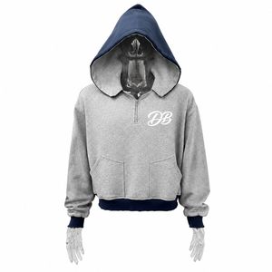Sweat à capuche unisexe en molleton bouclette personnalisé avec fermeture éclair quart de tour – Impression sérigraphiée, effet délavé à l'acide, 100 % coton, coupe oversize - Product Image 1