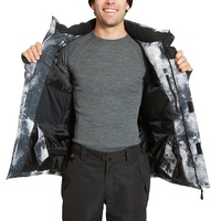 Veste de ski de snowboard pour homme en polyester durable à fermeture éclair intégrale, coupe-vent, chaude, taille plus, vintage populaire 2026