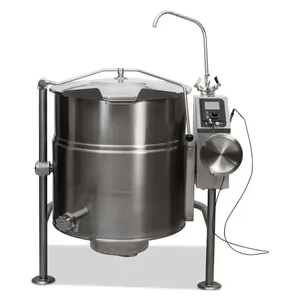 Olla Industrial Eléctrica Cleveland Range KEL100T de 100 Galones, Olla Basculante con Camisa de Vapor 2/3 - Product Image 1