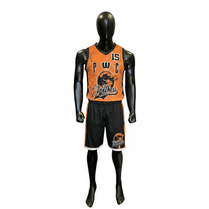 Conjunto de Uniforme de Baloncesto Reversible para Adultos, Impresión por Transferencia de Calor, Malla Elástica, Sin Mangas, Secado Rápido, Antibacteriano - Product Image 5