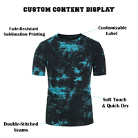T-shirt de sport pour homme, imprimé numérique, tricoté, personnalisé, léger, respirant, séchage rapide, pour équipes sportives et fitness, avec motifs graphiques