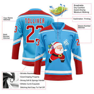 Conception personnalisée sublimation jeune hockey sur glace maillot uniforme de l'équipe pour vêtements de sport OEM nom d'impression prix de gros - Product Image 6