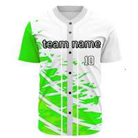 Jersey Baseball Pria Desain Terbaru Harga Murah Warna Solid Ukuran Kustom Sublimasi Seragam Kaos Baseball