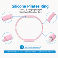 Cercle de Pilates en silicone ProCircle 34 cm, cercle magique de yoga avec noyau en fibre de verre hautement élastique pour le remodelage corporel et la remise en forme