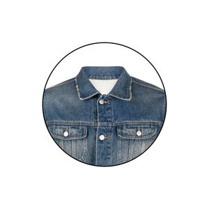 Veste en jean OEM pour hommes de qualité supérieure Vestes en jean décontractées et élégantes avec votre propre logo Vente en gros - Product Image 2