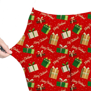 Cotton / Bamboo Fiber Plus Size Women's High Waist Yoga <b>Leggings</b> High Quality Solid Style Christmas Gifted - Product Image 5