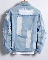 Nouvelle conception de veste en jean personnalisée pour hommes, veste de course en jean avec impression au dos, veste coupe-vent OEM
