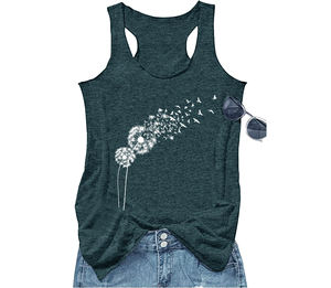 Camiseta sin mangas deportiva para mujer, 100% de algodón, sin mangas, transpirable, de secado rápido, para entrenamiento, gimnasio - Product Image 1