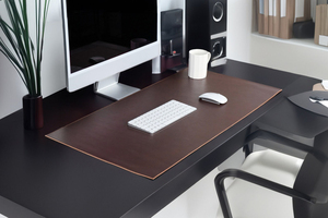 Elegant Luxury Genuine Leather <b>Desk</b> Mat Office Table <b>Pad</b> Smell Proof Heavy Duty Premium Durable <b>Writing</b> Surface Protective - Product Image 2