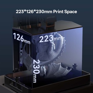 เครื่องพิมพ์สามมิติ Anycubic Photon Mono M7 ขนาด 223x126x230 มม. พิมพ์ด้วยเรซิ่น เชื่อมต่อ Wifi พร้อมแท่นพิมพ์แบบมีระบบทำความร้อน รองรับการสร้างต้นแบบอัตโนมัติ - Product Image 4