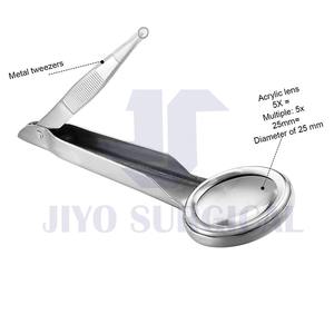 Pinzas para astillas con lupa Pinzas de acero inoxidable de precisión para eliminar astillas, vello y vello encarnado - Product Image 4