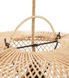 Handmade <b>Rattan</b> Lampshade Supplier Eco Friendly Decorative Pendant <b>Light</b> Customizable Durable Sustainable Vietnam - Product Image 4