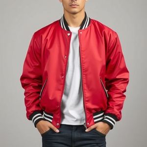 All Black Varsity Jacket Premium Cotton Fleece Custom 3D Puff Print Logo Letterman Baseball Bomber Coat Ropa de calle para hombres - Product Image 5