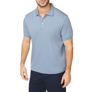 เสื้อโปโลของผู้ชายเสื้อโปโลมีกระดุมแบบคลาสสิกเสื้อโปโลทรงหลวมระบายอากาศ180 GSM ผ้าฝ้าย100% สำหรับฤดูร้อน - Product Image 4