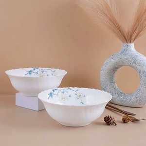 Service de table en porcelaine bleue à motifs floraux, 33 pièces, design classique, écologique, personnalisation pour les services de restauration des hôtels - Product Image 5