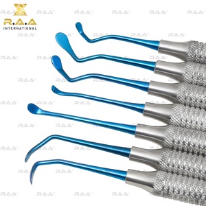 R.A.A. INTERNATIONAL RAA-102 Ensemble de 7 pièces d'élévateurs périostaux de classe I pour sinus lift, implant dentaire, chirurgie et orthodontie, légers, CE - Product Image 3