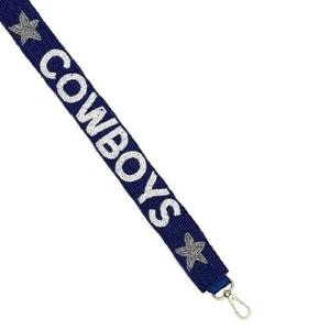 Chicago Cotton Glass Beaded Sports Style Handcrafted <b>Purse</b> Strap Bag Accessory for Personalization by Creative Art Zone - Product Image 3