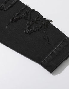 แจ็คเก็ตผ้าเดนิมผู้ชายสำหรับฤดูหนาว ฤดูใบไม้ผลิ ฤดูใบไม้ร่วง ทรงสลิมฟิต สีพื้น ผ้าฝ้ายคุณภาพสูง เสื้อแจ็คเก็ตผู้ชายลำลอง - Product Image 3