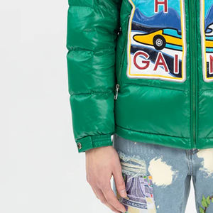 แจ็กเก็ตขนเป็ดผู้ชายแฟชั่นไม่เหมือนใครปักผ้ากำมะหยี่ปกตั้งสำหรับฤดูหนาว - Product Image 6