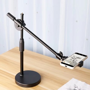 Trépied aérien Table de table Support de prise de vue Trépieds <span class=keywords><strong>avec</strong></span> support pour téléphone portable Bras de flèche pour Smartphones Photographie - Product Image 1
