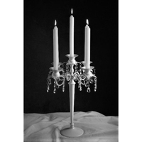 Porte-bougies à thé en métal argenté, modernes, personnalisables, faits à la main, pour la table de Noël, ensemble de 3, design en forme de U