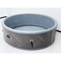 Spa gonflable 210 cm, 120 jets, 6 places, installation facile, chauffage intégré, pour la famille et le jardin