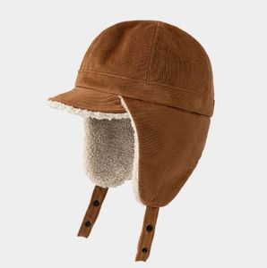 Gorro de Invierno de Moda, Gorro de Campamento con Orejeras de Tela de Pana para Mantener el Calor - Product Image 1