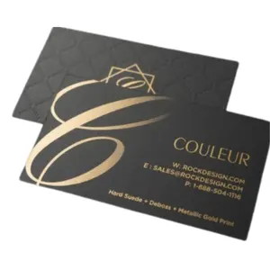 Custom Luxury Gold Foil Logo Printing Business Cards With Your Own Design Thank You Card For Small Business