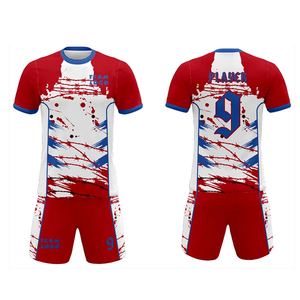 Maillot de football élégant en polyester 100% Chemises de football d'entraînement Uniforme de football français pour adultes Techniques de sublimation et d'impression - Product Image 1