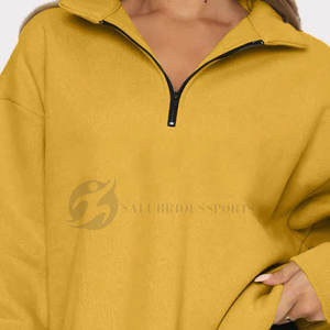 เสื้อแขนยาวผู้หญิงทรงหลวมผ้าแคนวาสระบายอากาศเป็นมิตรกับสิ่งแวดล้อม ผลิตจากผ้าโพลีเอสเตอร์/คอตตอน  แบบซิปหน้า  รุ่นใหม่ล่าสุด  สามารถปรับแต่งได้ - Product Image 5