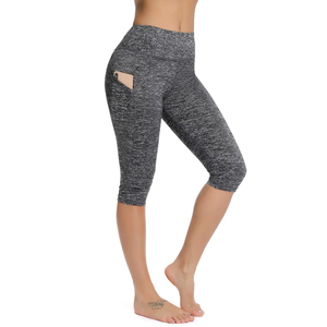 Women Solid Calf-Length Yoga & Gym <b>High</b> <b>Waist</b> Breathable Quick Dry Eco-Friendly Fitness <b>Leggings</b> - Product Image 1