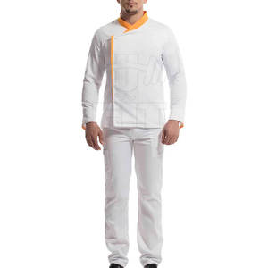 Manga larga Algodón Poliéster Hecho Chef Abrigo Restaurante Cocina Uniforme Venta caliente Chef Uniformes - Product Image 6